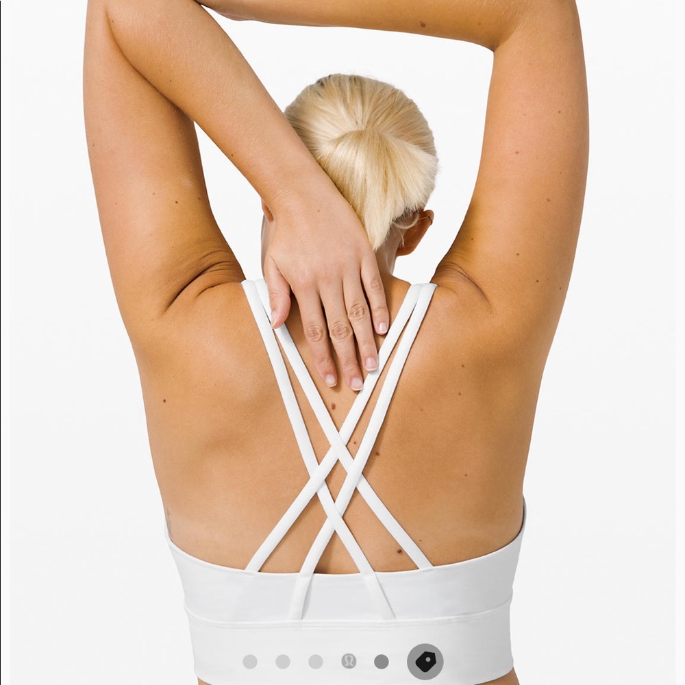 Lululemon Energy Bra Long Line in White